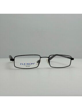 Flexon 458 Black Chrome Eyeglasses Eye Glasses Frames Marchon 51-18-135